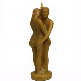 Vela Figura Miel Pareja Unión 170g.